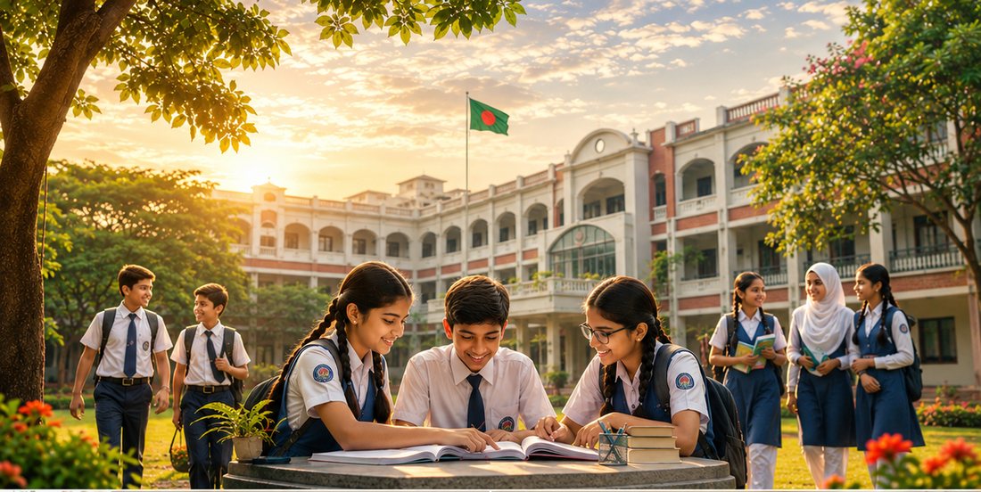 Our campus at golden hour
